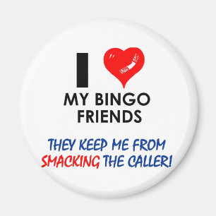 Aimant Aimez mes amis de bingo-test !
