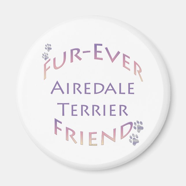 Aimant Airedale Terrier Furever (Devant)