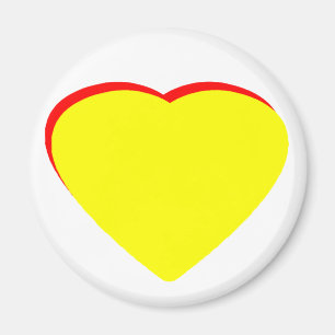 Aimant Ajouter Vos Lettes Ici Coeur Jaune Rouge Le MUSÉE