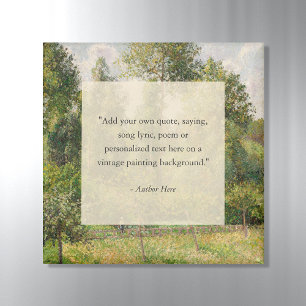 Aimant Ajouter votre propre devis Peinture Paysage Vintag