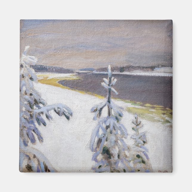 Aimant Akseli Gallen-Kallela - Paysage hivernal #2 (Devant)