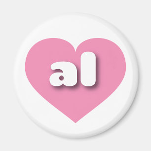 Aimant Alabama coeur rose - J'aime tous