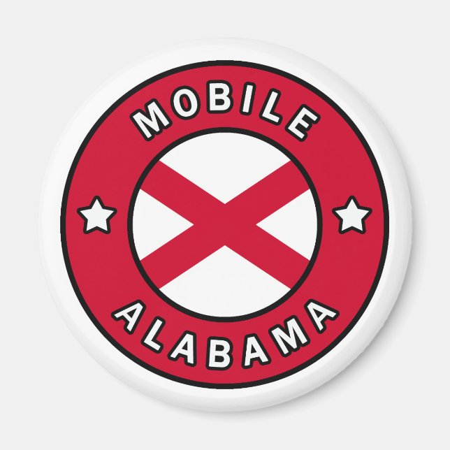 Aimant Alabama mobile (Devant)