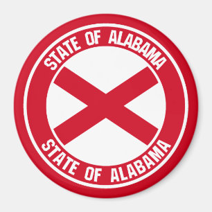 Aimant Alabama Round Emblem
