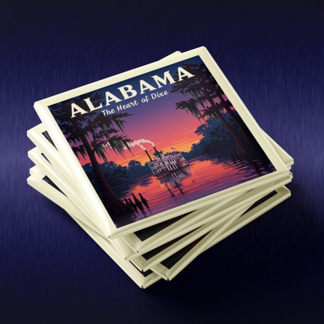 Aimant Alabama vintage (Créateur téléchargé)