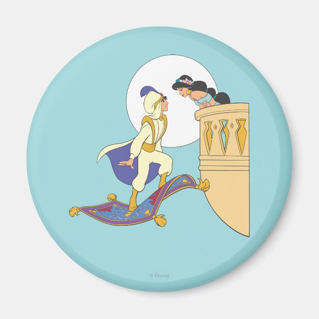 Aimant Aladdin et Jasmine (Devant)