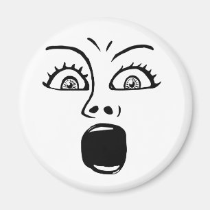 Aimant ALARMÉ ! -Blanc