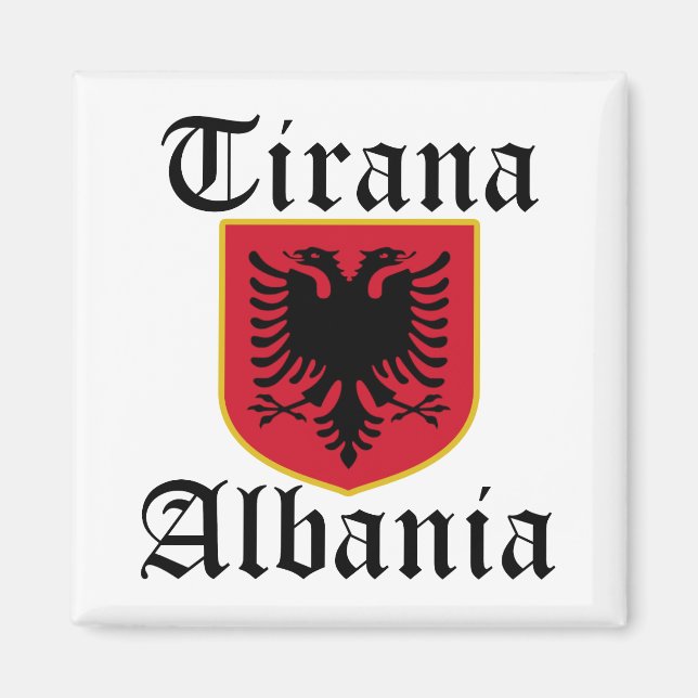 Aimant Albanie Armoiries de Tirana (Devant)
