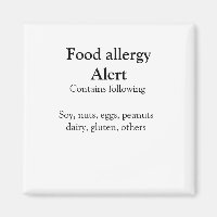 Alerte d'allergie alimentaire ajouter le nom texte