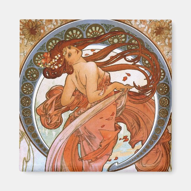 Aimant Alfons Mucha : Danse (Devant)