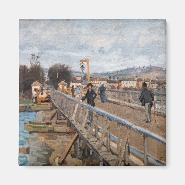 Aimant Alfred Sisley - Footbridge à Argenteuil (Devant)