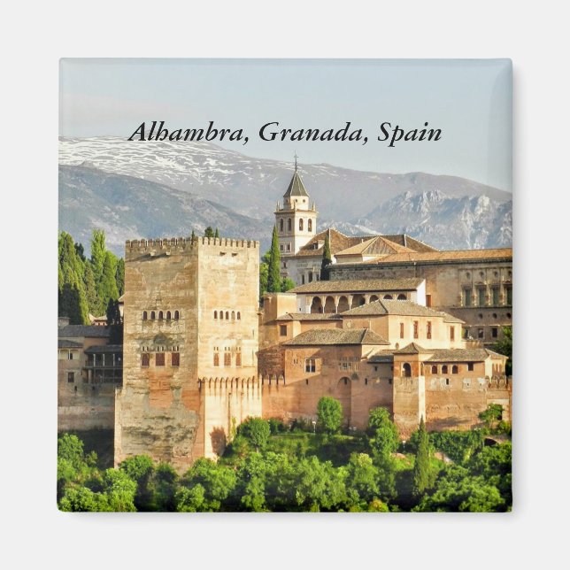 Aimant Alhambra, Grenade, Andalousie, Espagne (Devant)