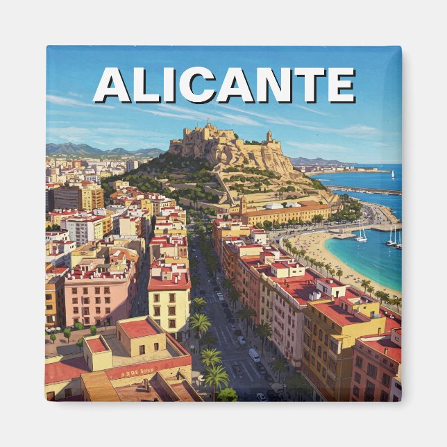 Aimant Alicante Espagne Voyage (Devant)