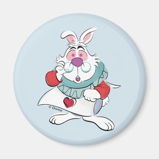Aimant Alice Au Pays Des Merveilles | Le lapin blanc (Devant)