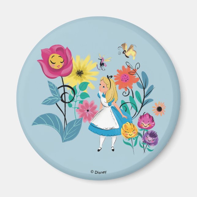 Aimant Alice au pays des merveilles | Les Fleurs Des Merv (Devant)