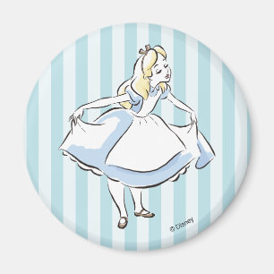 Aimant Alice au pays des merveilles   This Way to Wonderl