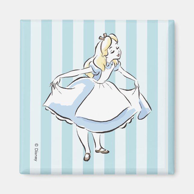 Aimant Alice au pays des merveilles | This Way to Wonderl (Devant)