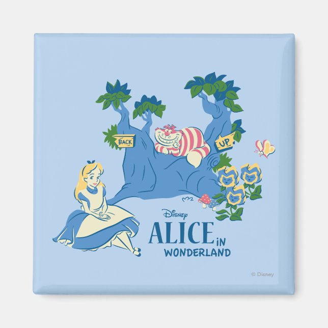 Aimant Alice et Cheshire Cat (Devant)