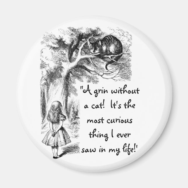 Aimant Alice et le Cheshire Cat (Devant)