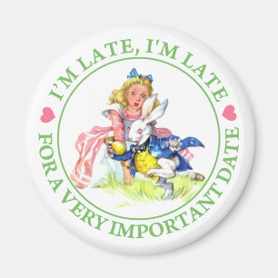 AIMANT ALICE ET LE RABBIT BLANC - JE SUIS EN RETARD !