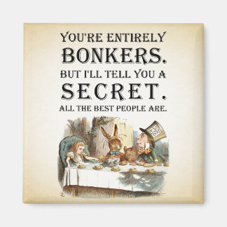 Aimant Alice In Wonderland - Tea Party - Citation Bonkers