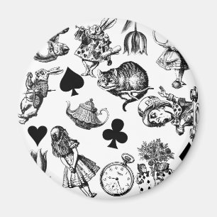 Aimant Alice White Rabbit Wonderland Classic