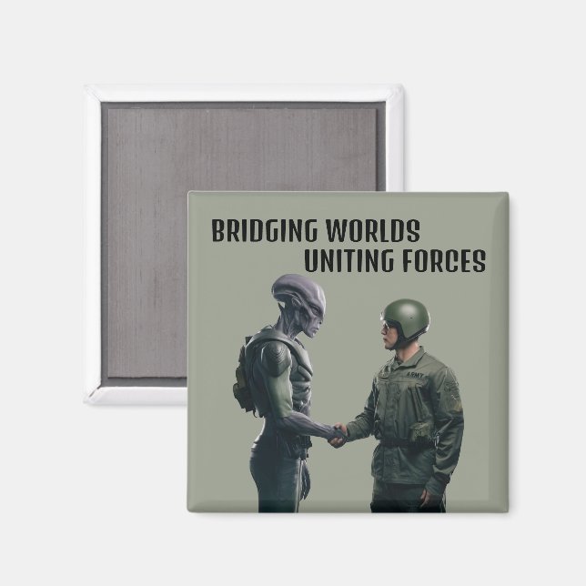 Aimant Alien et soldat (Recto/Verso)