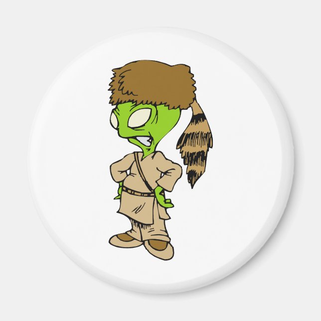 Aimant Alien frontière (Devant)