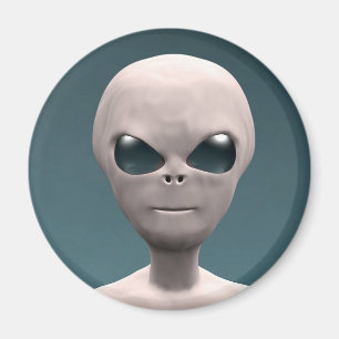 Aimant Alien gris