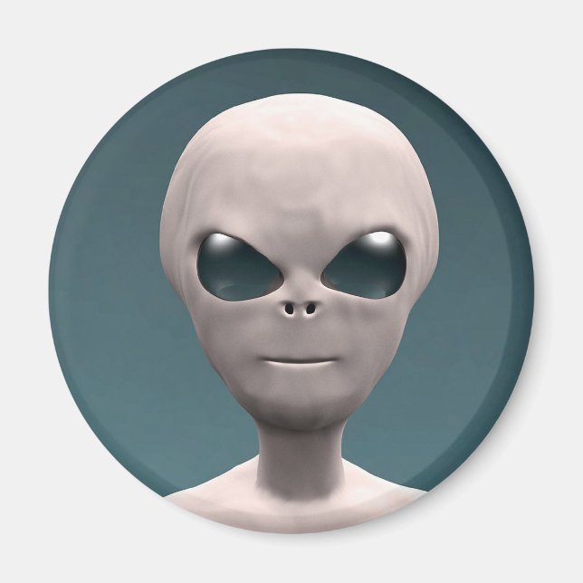 Aimant Alien gris (Devant)