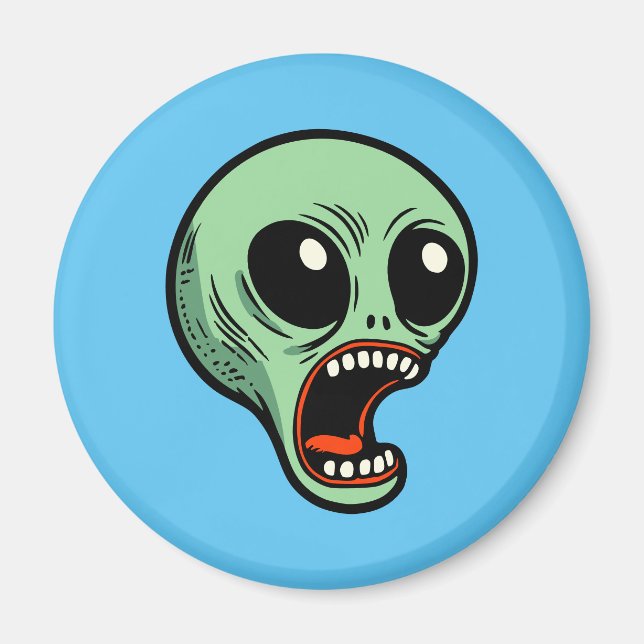 Aimant Alien hurlant (Devant)
