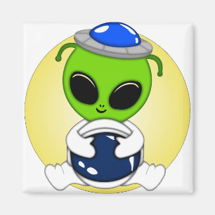 Aimant Alien mignon