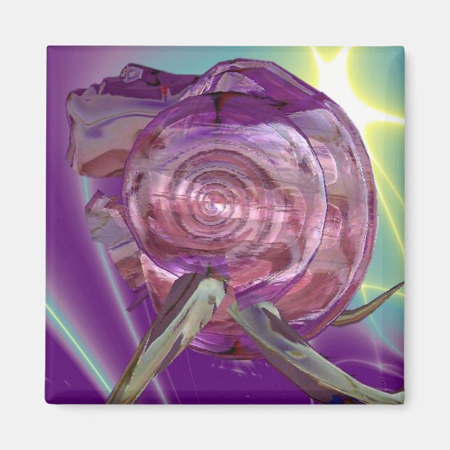 Aimant ALIEN NEREIDE /NYMPH D'EAU, ROSE SEASHELL Sci-Fi (Devant)