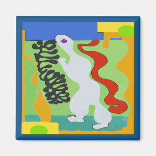 Aimant Alien Space Man Abstrait