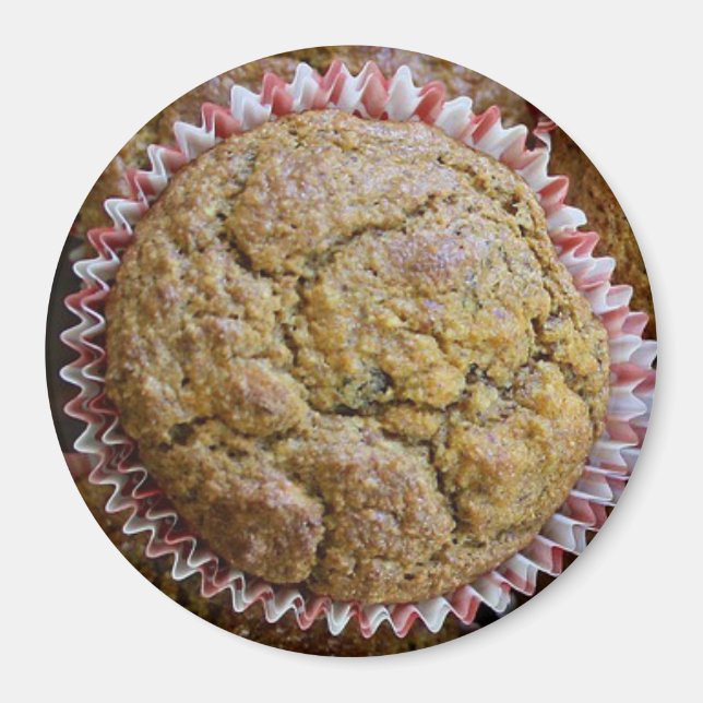 Aimant alimentaire Muffin à la banane (Devant)