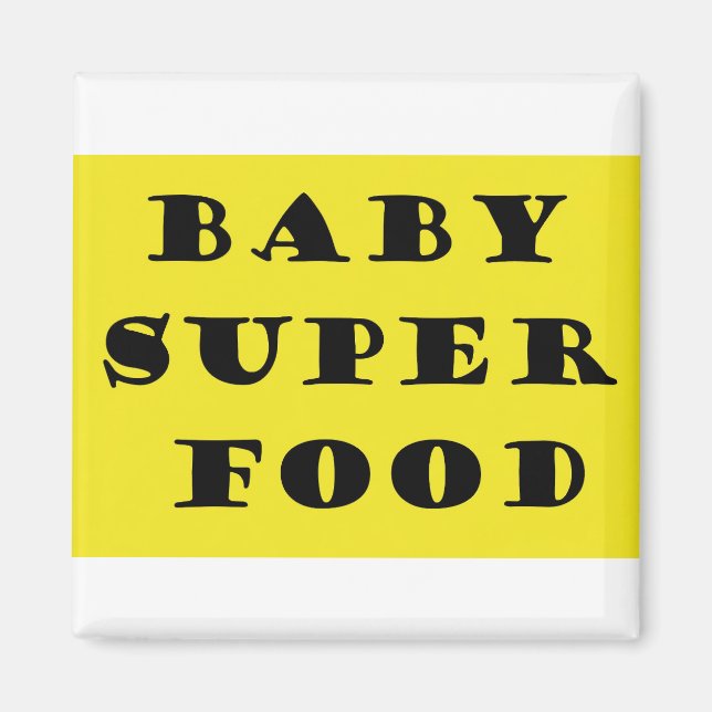Aimant Aliments super pour bébé (Devant)