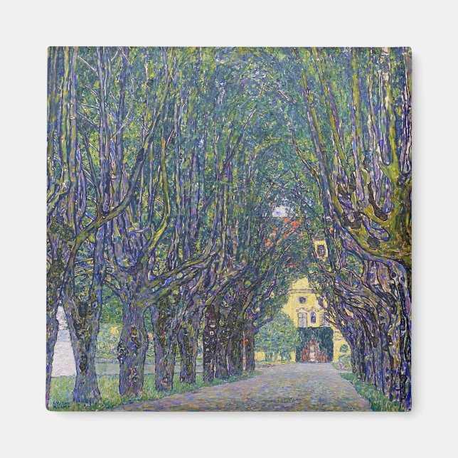 Aimant Allee à Schloss Kammer, Gustav Klimt (Devant)