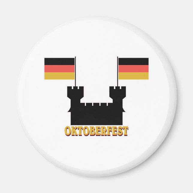 Aimant Allemagne Drapeau Oktoberfest (Devant)
