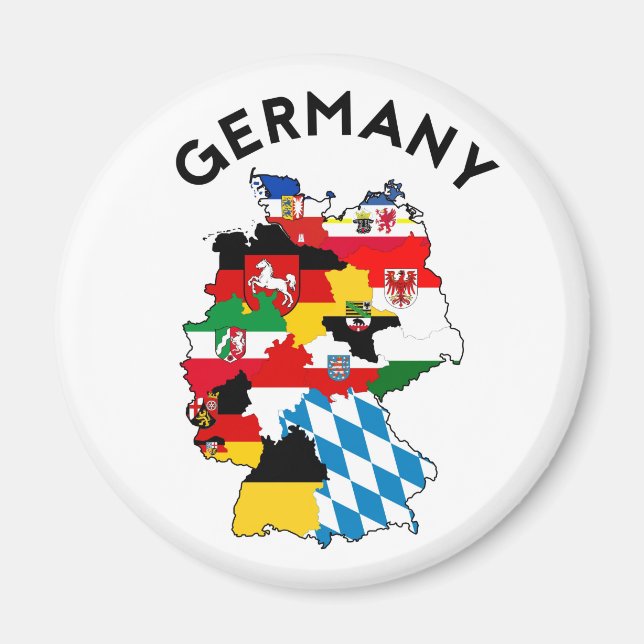 Aimant allemagne pays drapeau politique région province (Devant)