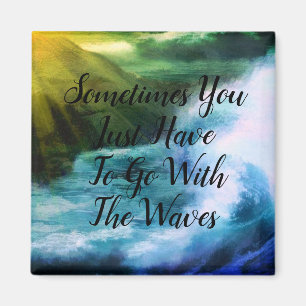 Aimant Aller Avec L'Aimant Des Vagues