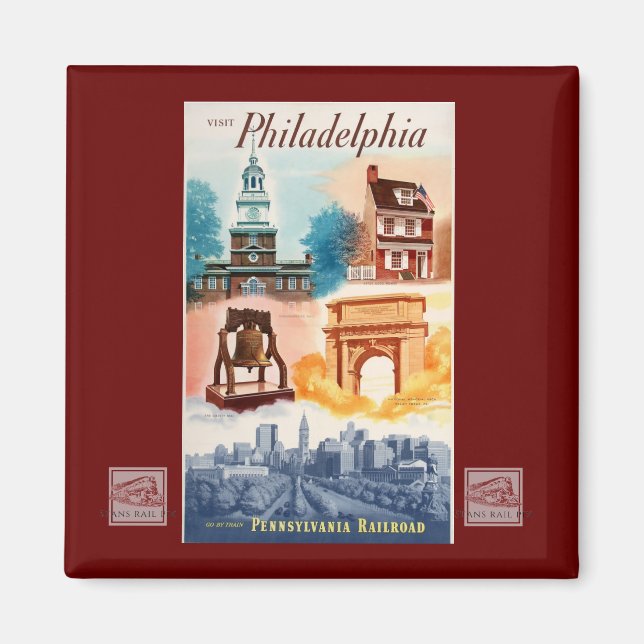 Aimant Allez à Philadelphie sur le PRR (Devant)