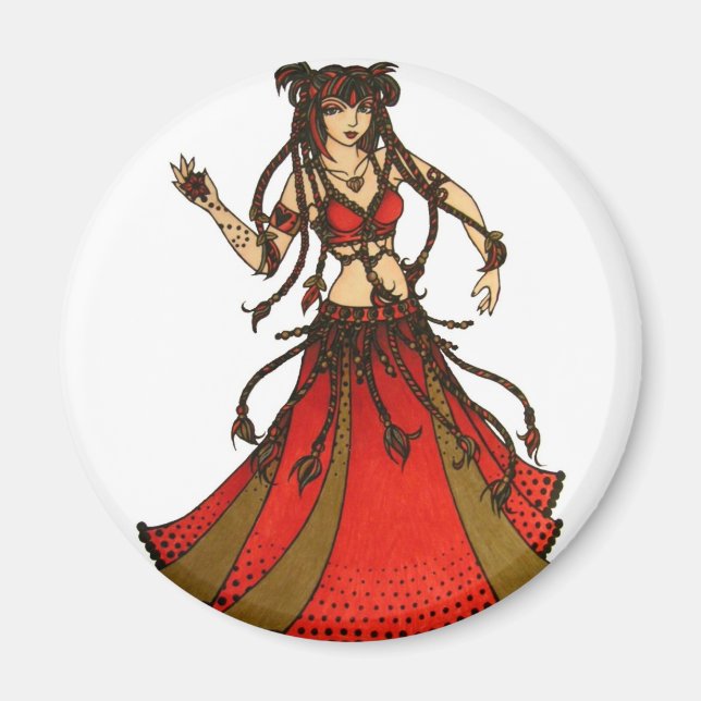 Aimant Alliecat Tribal Belly Danseuse (Devant)