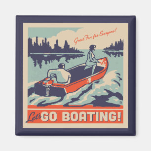 Aimant Allons en bateau