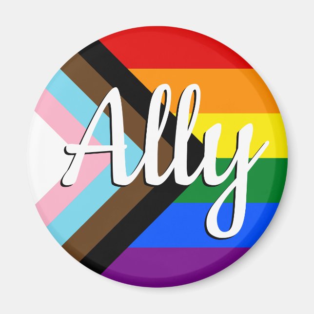 Aimant Ally | Indicateur de progression de la fierté (Devant)