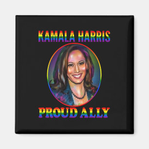 Aimant Ally Kamala Harris Notre Vp Lgbt Gay pride Drapeau
