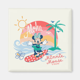 Aimant Aloha Minnie Mouse Surf Tropical