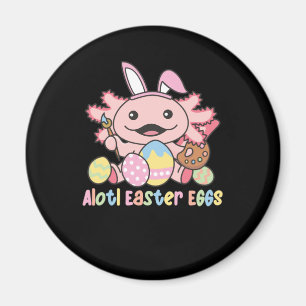 Aimant Alottes Oeufs De Pâques Axolotl Pâques Avec Pun