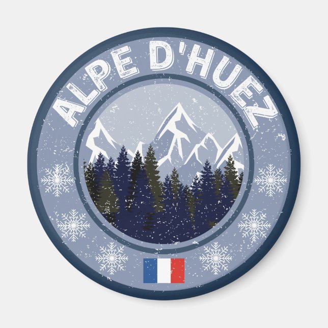 Aimant Alpe d'Huez Station de ski (Devant)