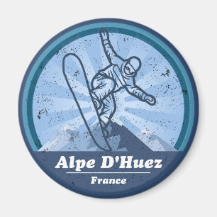 Aimant Alpe d'Huez Station de ski - Snowboard