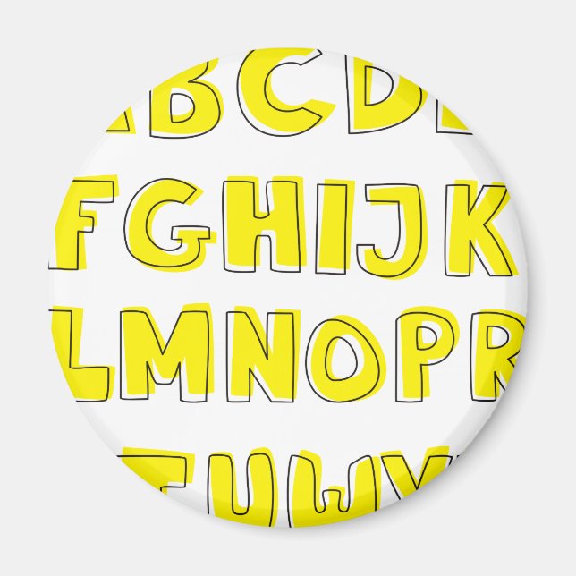 Aimant Alphabet (Devant)